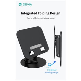 Supporto pieghevole con rotazione a 360Â° per tablet e laptop