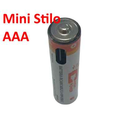 Batterie AAA Ricaricabili USBâ€‘C 1.5V 435mAh 814mWh  â€“ Confezione da 4
