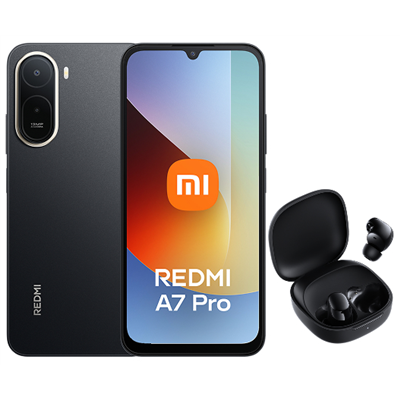 Bundle Xiaomi Redmi A7 Pro 4+128GB con Redmi Buds 6 Play Palm Black