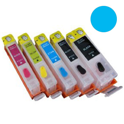 Cartuccia ricaricabile vuota per Canon .CLI-551 ciano con chip autoreset