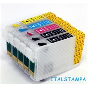 Cartuccia ricaricabile vuota per Epson T1814 giallo con chip autoreset