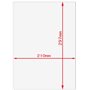 Etichette adesivo formato A4 165g 210*297mm n.1 etichette/foglio (conf.100foglio)