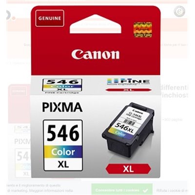 Canon CL-546XL Cartuccia Inchiostro Colore, Formato XL