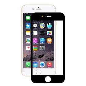 Pellicole Protezione Copertura in Vetro Temperato Full 0.26 mm iPhone 6/6S Nero
