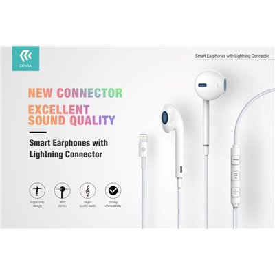Microfoni & Auricolari Auricolari per iPhone Lightning Bluetooth con controlli