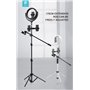 Supporti e Accessori Supporto smartphone e luce regolabile 12 pollici Nero