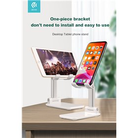 Supporti e Accessori Supporto Regolabile a libro per Tablet e Smartphone Bianco