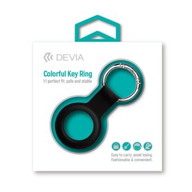 Supporti e Accessori Portachiavi per AirTag Apple in morbido silicone colore Nero Supporti e Accessori Portachiavi per AirTag Apple in morbido silicone colore Nero