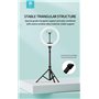 Supporti e Accessori Supporto per live streaming con luce ad anello a led 10'' 55
