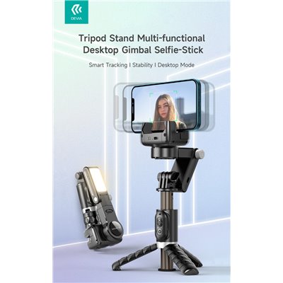 Supporti e Accessori Asta selfie Q18 con Treppiede Gimbal 2D Telecomando e Luce