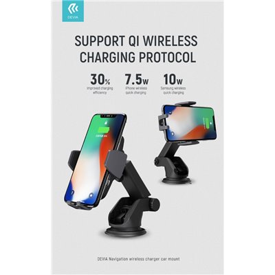 Supporti e Accessori Supporto Smartphone da Auto a GravitÃ  Regolabile Carica Wire