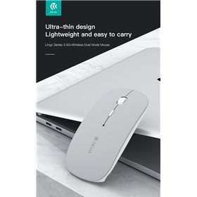 Adattatori & Varie Mouse wireless con DPI regolabile 2.4G + Bluetooth Dual mode