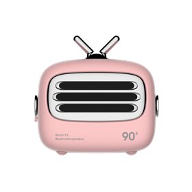 Altoparlanti Bluetooth Mini altoparlante Bluetooth 4.2 vintage Rosa