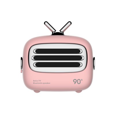 Altoparlanti Bluetooth Mini altoparlante Bluetooth 4.2 vintage Rosa