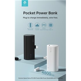 Power Bank Mini Power Bank 20W 5000mah attacco diretto Lightning Apple