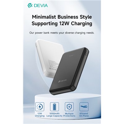 Power Bank Power Bank HTY01 5000mah 12 Watt Nero