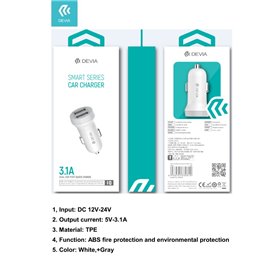 Carica Batterie Carica batterie da auto 2 out Usb In DC 12-24V out 5V 3.1A