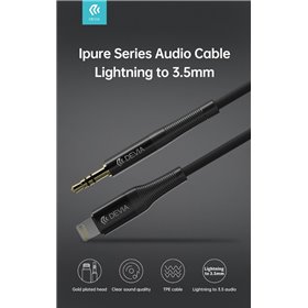 Cavi ConnettivitÃ  Cavo Audio placato oro da Lightning Apple a Jack 3.5mm L.1mt