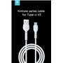 Cavi ConnettivitÃ  Kintone Cavo Tipo-C 5V 2.1A 1Mt Carica e dati Bianco
