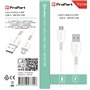 Cavi ConnettivitÃ  Cavo Carica e Dati Micro Usb 2.1 A. Lunghezza 1 metro Bianco