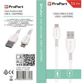 Cavi ConnettivitÃ  Cavo Lightning Apple 5V 2.4A 1mt Carica e dati Bianco