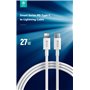 Cavi ConnettivitÃ  Cavo in Nylon Carica rapida PD Tipo-C Lightning 3A - 2 metri