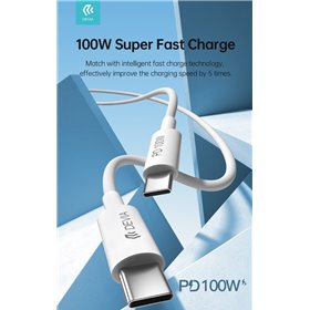 Cavi ConnettivitÃ  Cavo per carica rapida PD da Tipo-C a Tipo-C 100W 5A 1.5 mt
