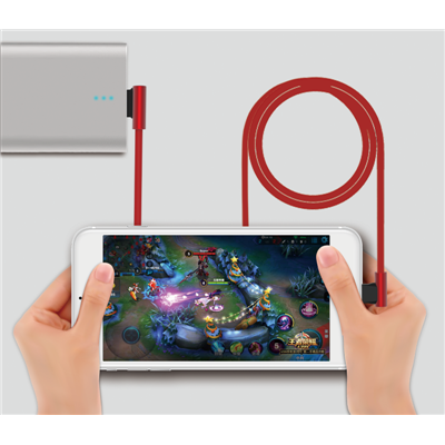 Cavi ConnettivitÃ  Cavo King USB - Type-C ad angolo 90Â° Rosso