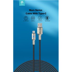 Cavi ConnettivitÃ  Cavo Usb-A - Tipo-C in lega zinco e nylon intrecciato 1.5 mt