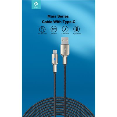 Cavi ConnettivitÃ  Cavo Usb-A - Tipo-C in lega zinco e nylon intrecciato 1.5 mt