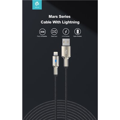 Cavi ConnettivitÃ  Cavo Usb Lightning in lega zinco e nylon intrecciato 1.5 mt