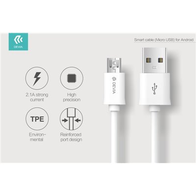 Cavi ConnettivitÃ  Cavo Devia Smart Micro USB per Android