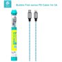 Cavi ConnettivitÃ  Cavo Bubble Tipo-C - Lightning 3A Per carica rapida PD Nero