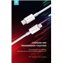 Cavi ConnettivitÃ  Cavo Carica rapida PD Tipo-C Lightning 3A Bianco