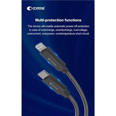 Cavi ConnettivitÃ  Cavo Carica rapida PD 3A per Apple certificato MFI 1,5 metri