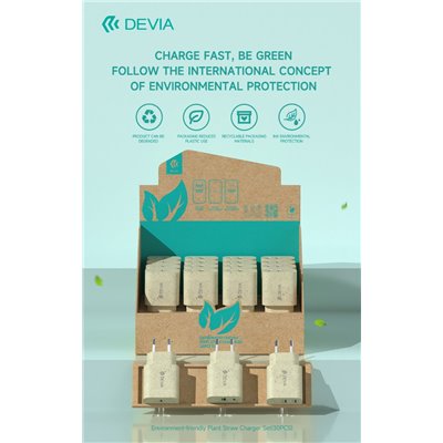 Kit & Espositori Espositore 20 Carica batteria in fibra di paglia ecologici 
