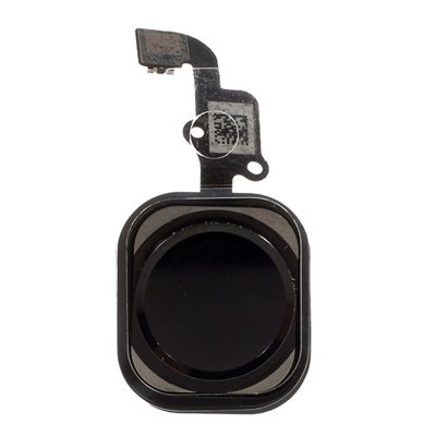 iPhone Serie 4-5-6-7 Pulsante Home Con Flat per iPhone 6 & 6 Plus Nero