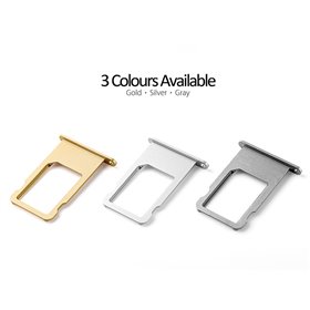 iPhone Serie 4-5-6-7 Basetta porta Sim Card per iPhone 6 Argento
