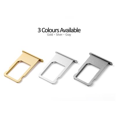 iPhone Serie 4-5-6-7 Basetta porta Sim Card per iPhone 6 Argento