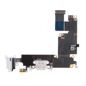 iPhone Serie 4-5-6-7 Connettore Carica + Jack Audio per iPhone 6 Plus Bianco
