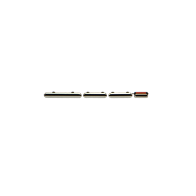 iPhone Serie X Pulsanti Volume+Mute+Power On/Off per iPhone XS Silver