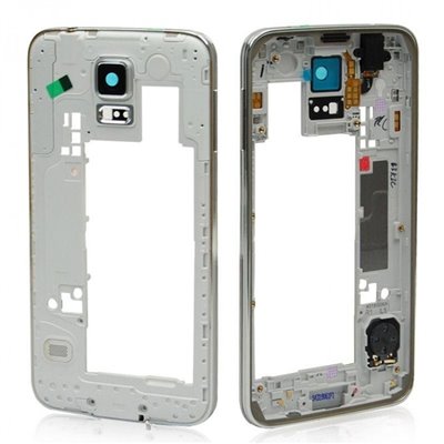 Samsung Serie S Frame Intermedio per Samsung Galaxy S5 Bordo Argento