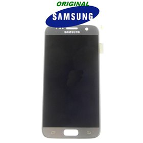 Samsung Serie S LCD + TOUCH PER GALAXY S7 ORIGINALE SILVER GH9718523B