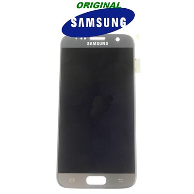 Samsung Serie S LCD + TOUCH PER GALAXY S7 ORIGINALE SILVER GH9718523B