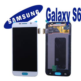 Samsung Serie S LCD + TOUCH ORIGINALE PER GALAXY S6 BIANCO GH97-17260B