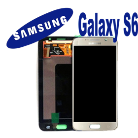 Samsung Serie S LCD + TOUCH ORIGINALE PER GALAXY S6 ORO GH97-17260C