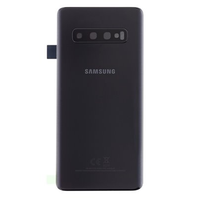 Samsung Serie S Cover batteria per Samsung S10 G973 Service Pack Nera