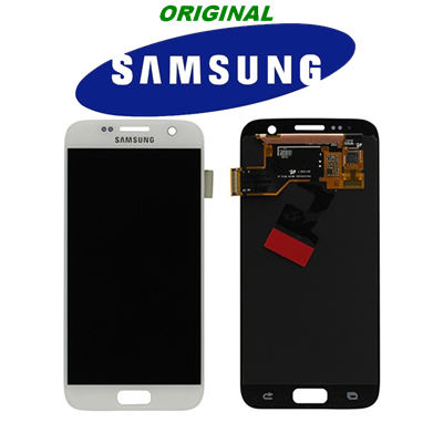 Samsung Serie S LCD + TOUCH PER GALAXY S7 ORIGINALE BIANCO GH9718523D
