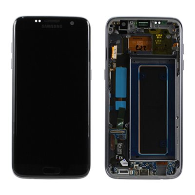 Samsung Serie S LCD + TOUCH PER GALAXY S7 EDGE ORIGINALE NERO GH97-18533A