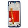 Huawei Serie P Display Con Frame per Huawei P20 Lite Blu